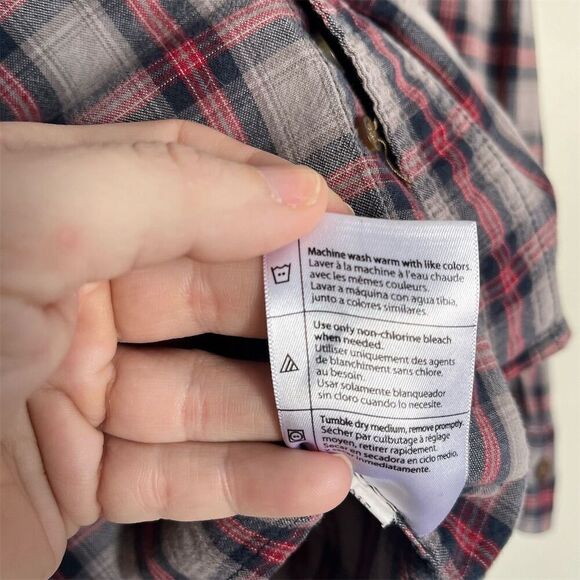 Carhartt Men's M Plaid Button-Up Work Shirt Long Sleeve Multicolor - Picture 6 of 8